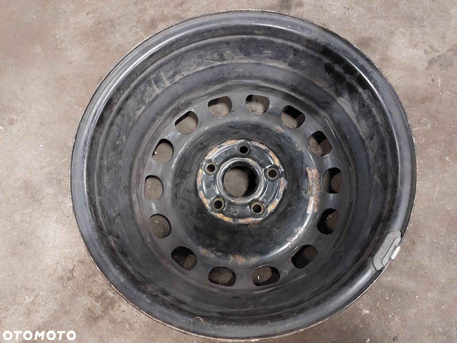 FELGA STALOWA 1 SZT 5x112 7Jx16 ET37 FI57,1 SEAT VW AUDI 3B0601027F - 5