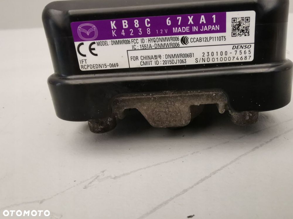 MAZDA CX5 II 17- CZUJNIK RADAR PRZEDNI KB8C67XA1 - 3