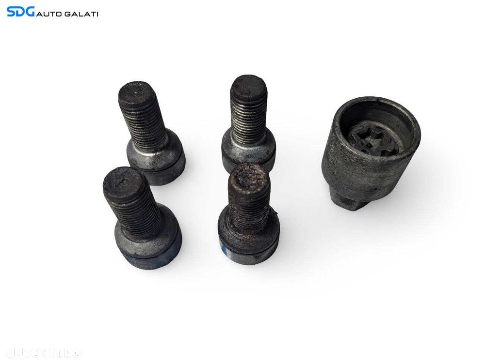 Set Prezoane cu Cheie Antifurt Roti Jante Volkswagen Tiguan 5N 2007 - 2015 [L9926] - 1