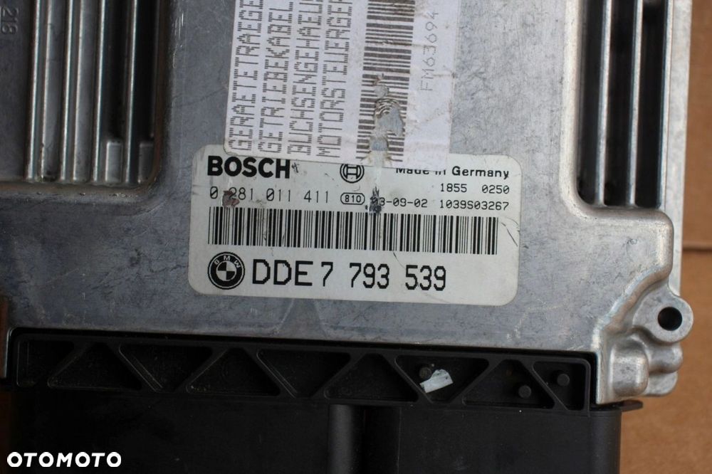 Komputer sterownik silnika BMW e46 2.0d 318d 116KM m47 7793539 0281011411 - 3