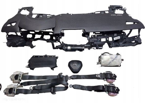 komplet poduszki deska pas pasy toyota corolla e21 przedlift - 1