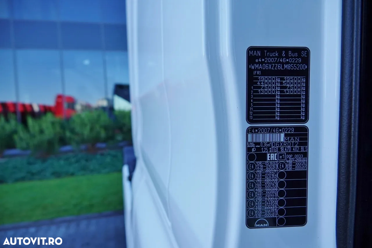 MAN TGX 18.470 / RETARDER / HIDRAULICĂ CU CIRCUIT DUAL / NAVI / 2020 / IMPORTAT / CONTRACT DE REPARAȚIE POST-SERVICE - 36