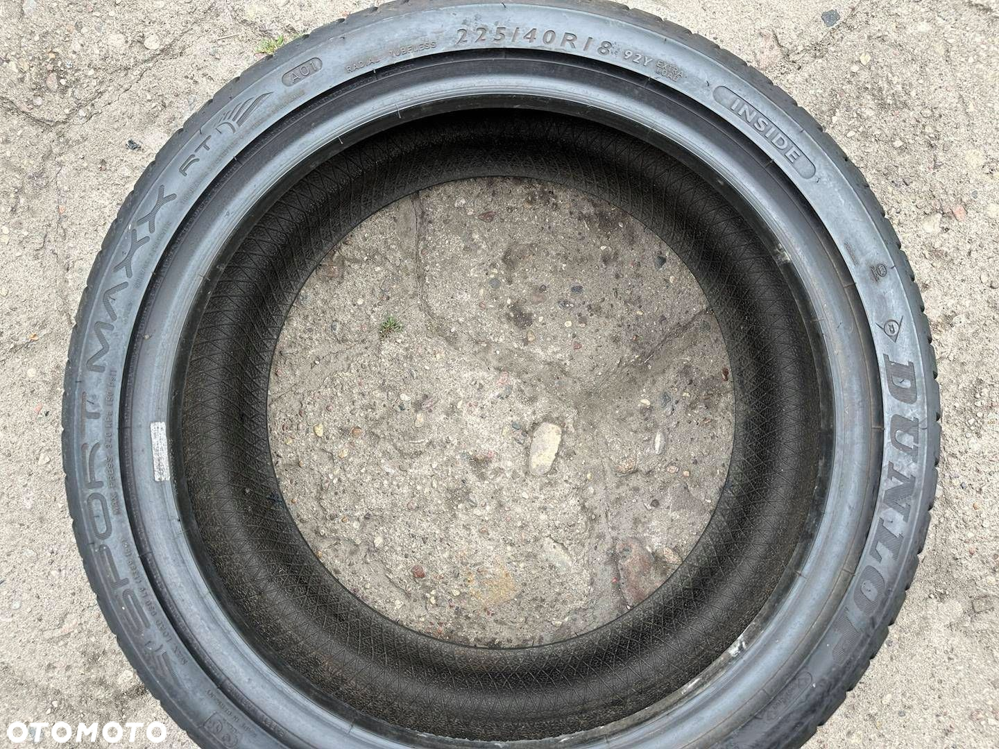 225/40R18 Dunlop Sport Maxx Rt para opon lato 7,3m - 6