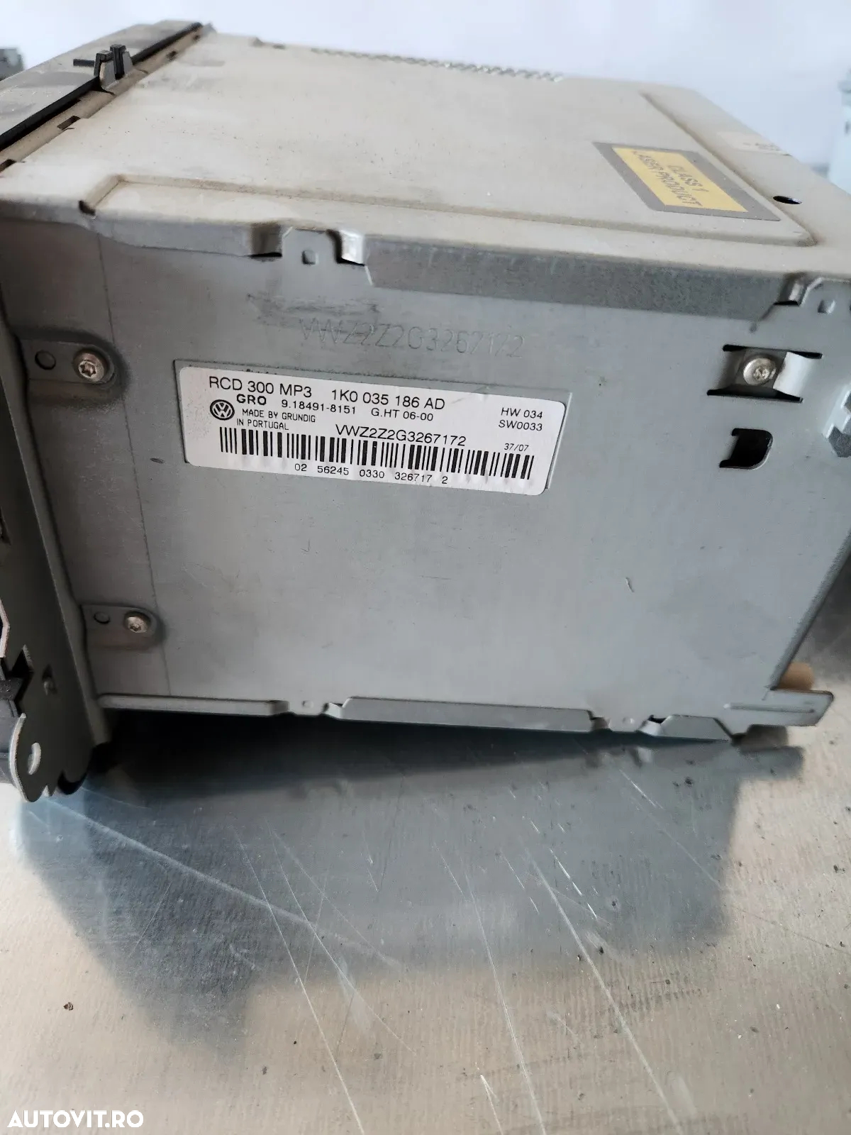 Radio Cd Player MP3 Vw Passat B6 An 2005-2006-2007-2008-2009-2010 Cod 1KAD Touran Jetta Caddy Golf - 11