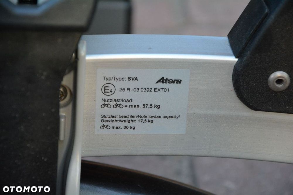 Atera Strada Vario 2 bagażnik na hak na 2 rowery nowy Alu klucz - 6