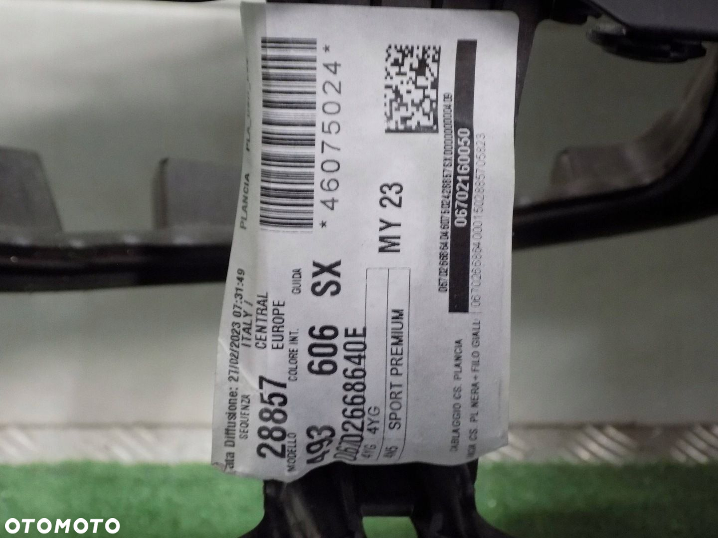 MASERATI GRECALE DESKA ROZDZIELCZA AIRBAG PODUSZKA PASY KPL - 7