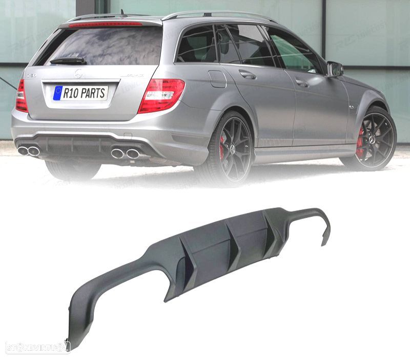 DIFUSOR MERCEDES CLASE C W204 12-15 LOOK C63 AMG OO---OO - 1