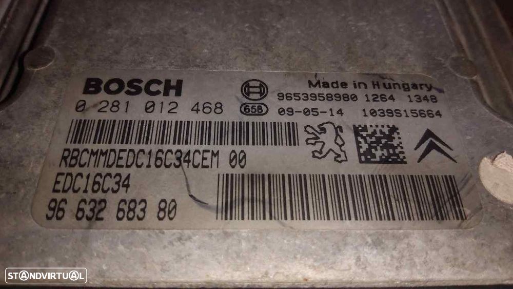 CENTRALINA MOTOR UCE CITROEN XSARA PICASSO -0281012468 - 1
