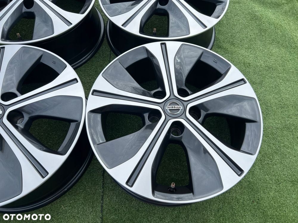 KOMPLET FELG FELGI ALU NISSAN LEAF QASHQAI TOWNSTAR 17 ET45 ORYGINALNE - 8