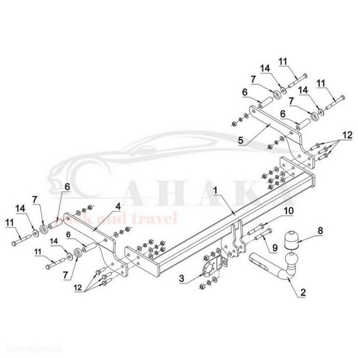 Hak Holowniczy Odkręcany Do Dacia Logan Sedan 2013-2016 - 5