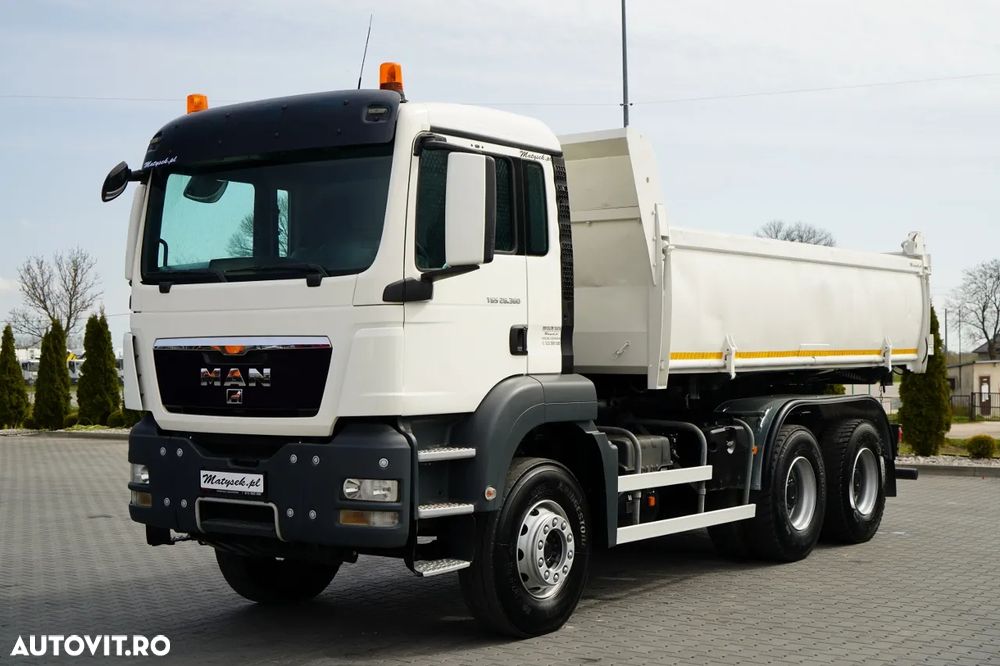 MAN TGS 26.360 / 6X4 / BASCUNĂ DUBLU / BASCUNĂ HIDRODOXICĂ / MANUALĂ BORDMATIC - 10