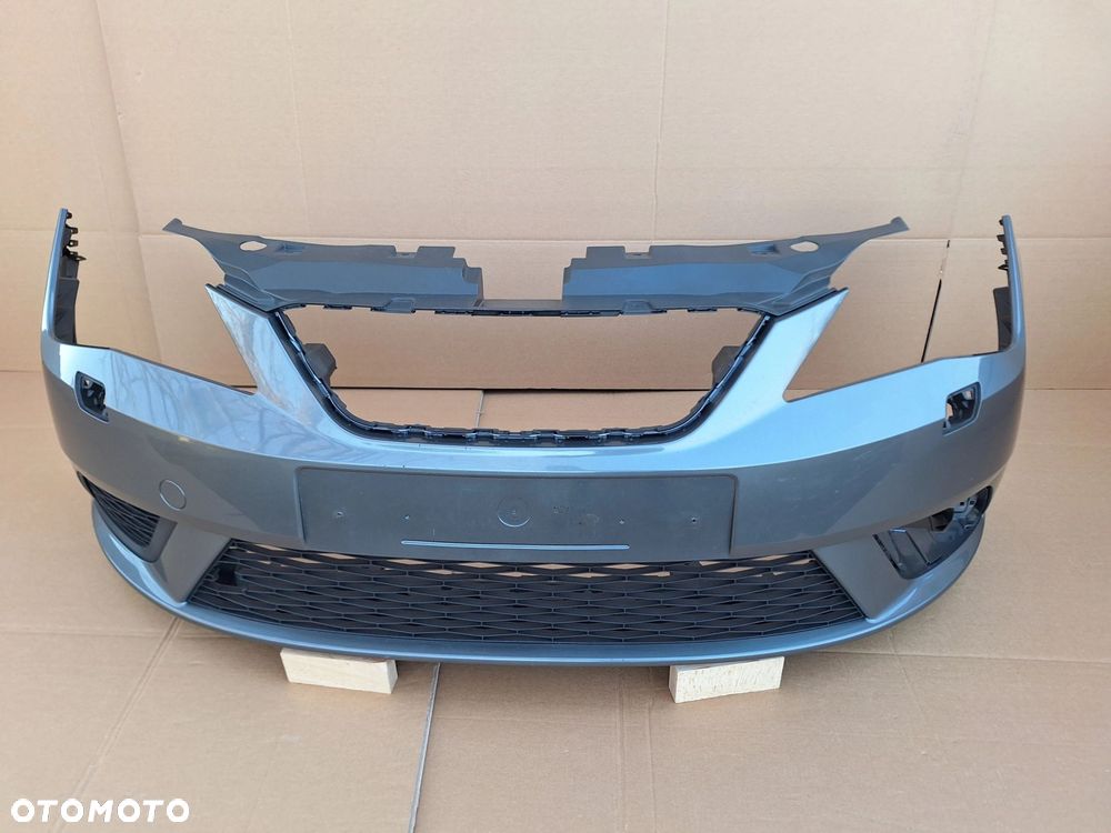 SEAT IBIZA 4 IV LIFT 12-17 6J0 B.ŁADNY SZARY MET. ZDERZAK PRZÓD PRZEDNI+PŁYTA DOLNA HOKEJ+ABSORBER 6J0807231D WYSYŁKA 24 - 5