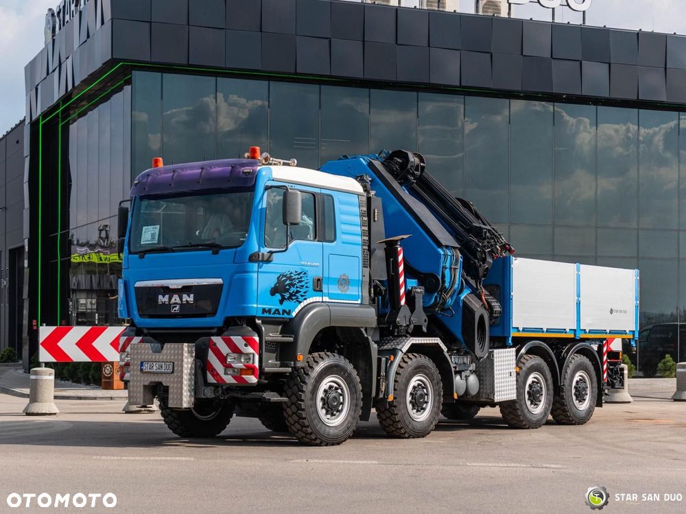 MAN TGA 41.480 8x8 PALFINGER PK 100002 HDS Żuraw Fly Jib Wciągarka - 11