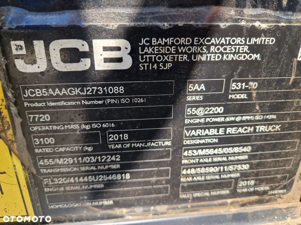 JCB 531-70 jak Manitou MT 732 P426 - 9