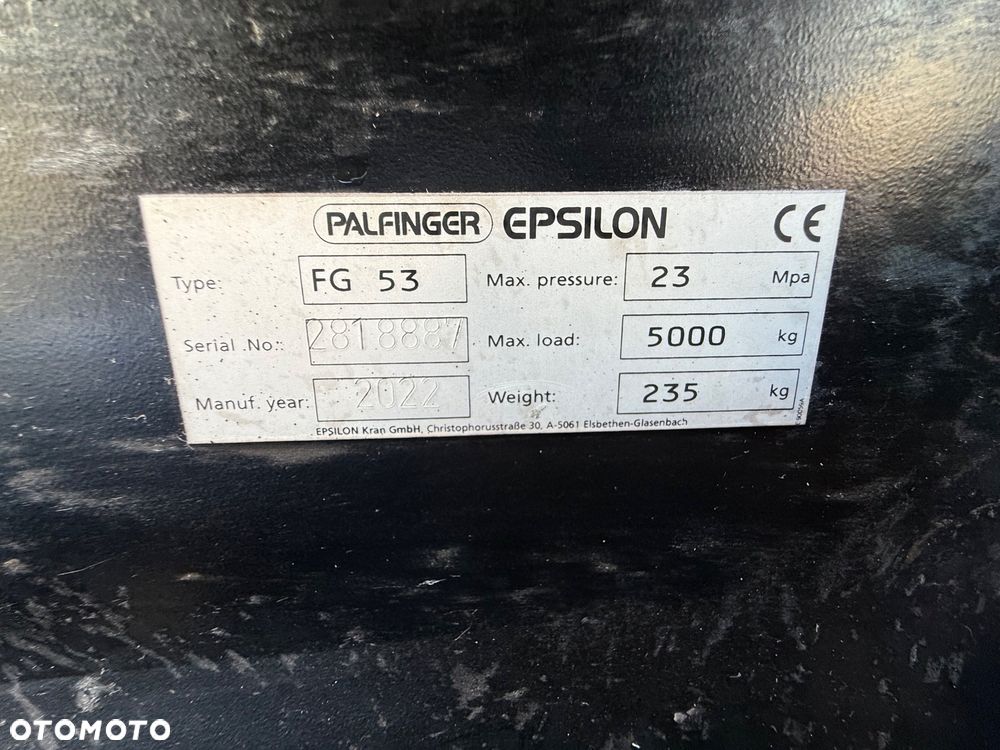 Chwytak Palfinger - Epsilon do drewna - 6