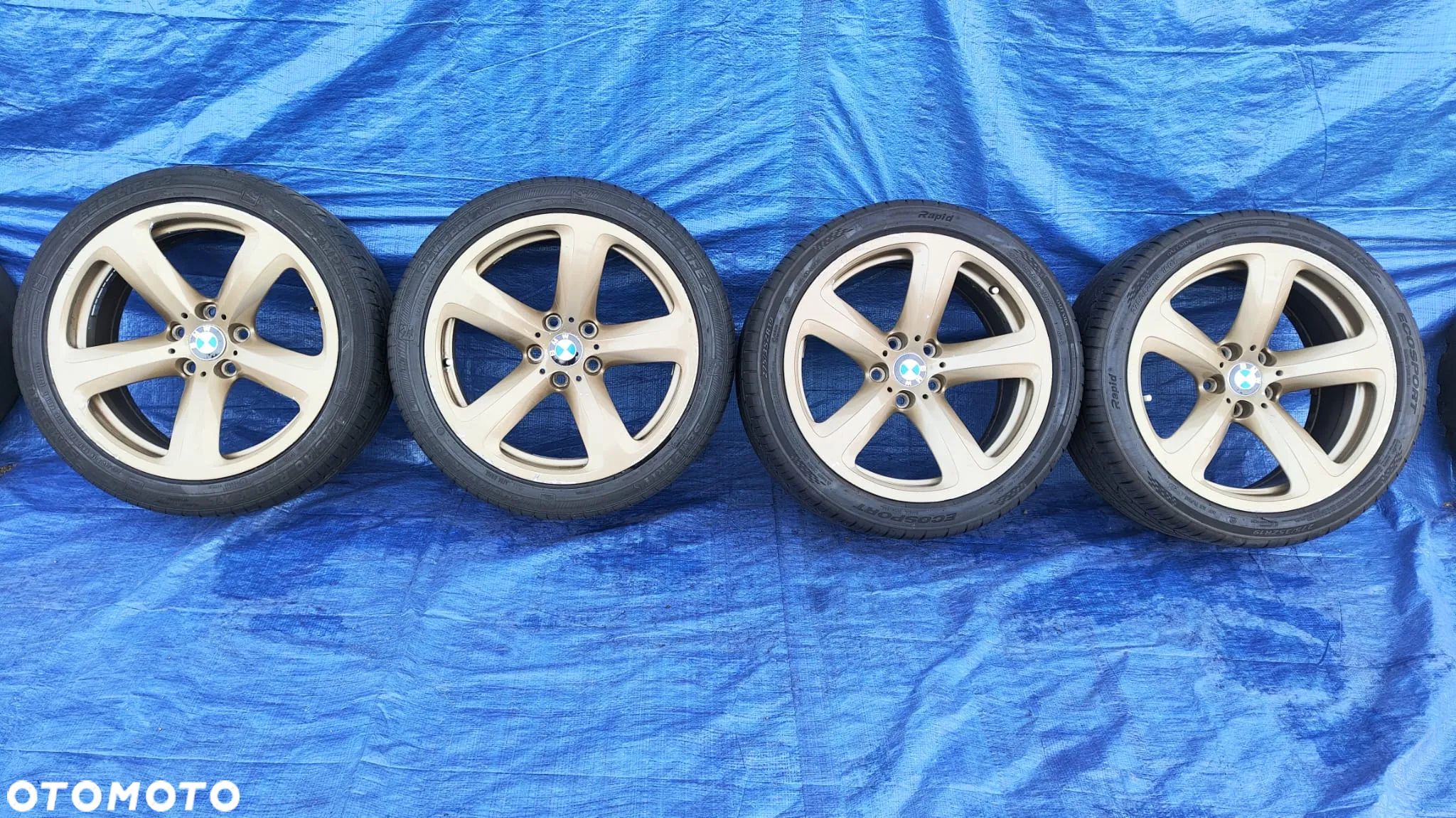 KOŁA FELGI ALUFELGI STYLING 249 5x120 8.5J 9J 19 ET14 ORYGINALNE 6777353 6777354 OPONY 245/40R19 275/35R19 BMW E63 E64 LCI LIFT - 1