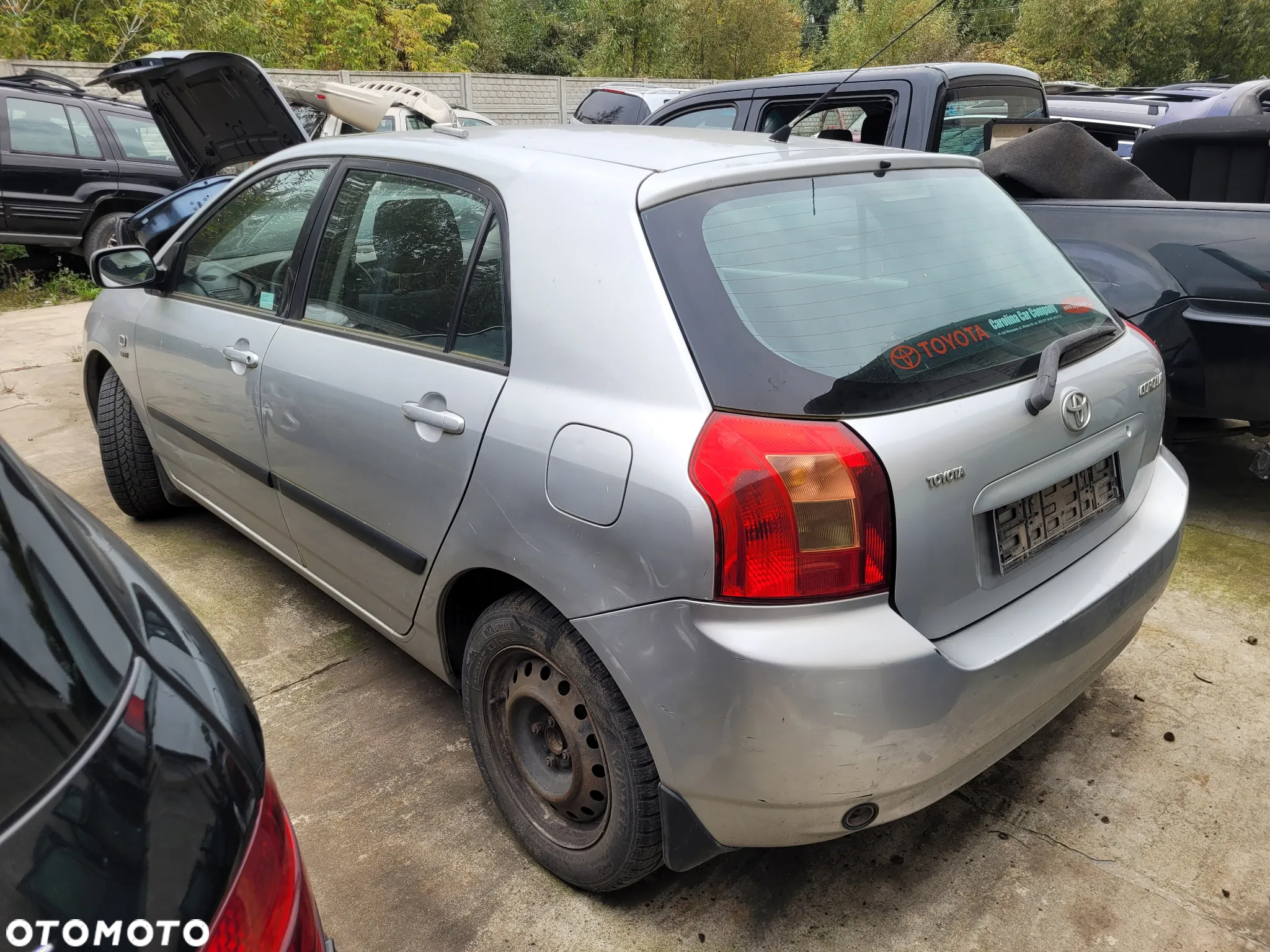 toyota corolla e12 199 maska zderzak lampa grill błotnik drzwi zbiornik paliwa szyba lusterko - 4