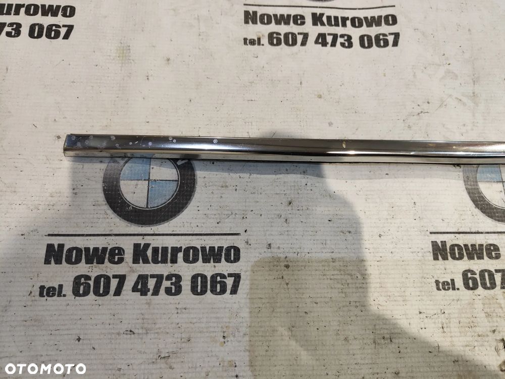 BMW E46 sedan kombi listwa zgarniająca lewa przednia chrom - 2