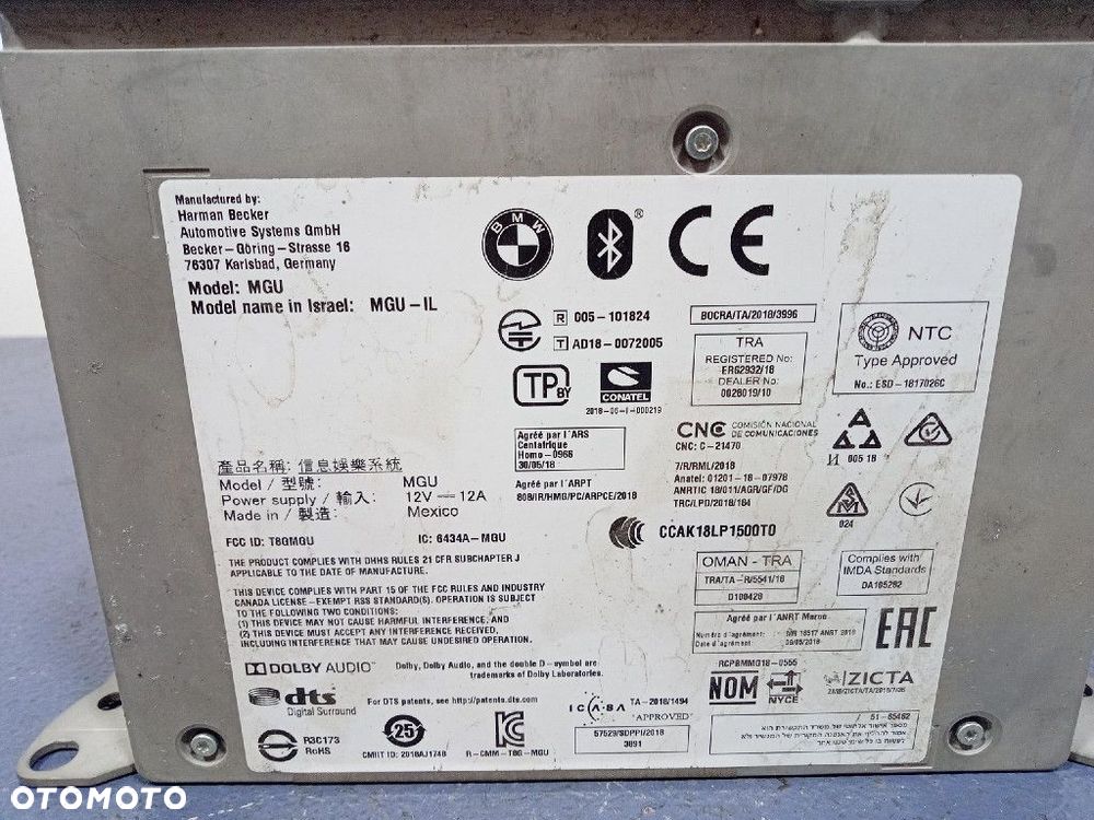 BMW X5 G05 18- RADIO MODUŁ NAWIGACJA MGU-IL 9842160 - 5