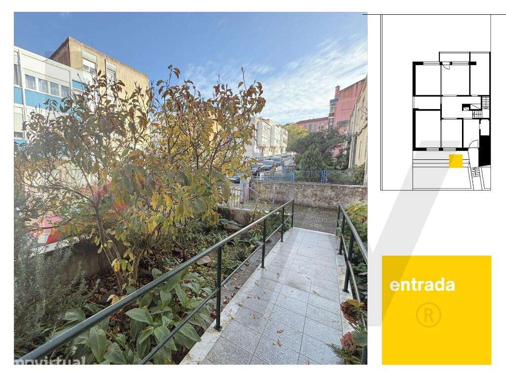 Habitação Duplex com Logradouro e Estacionamento no Coração da Amadora - Grande imagem: 2/34