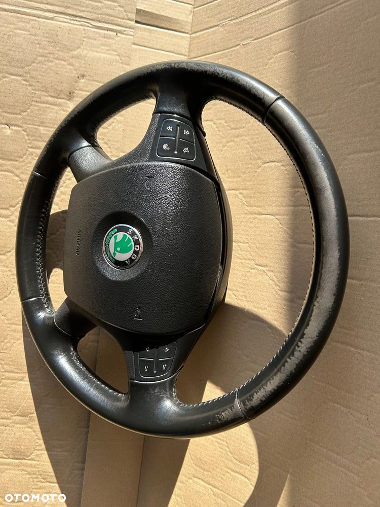 Kierownica multifunkcja skóra z poduszką Skoda Octavia 2 - 3