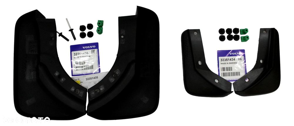 VOLVO S60 V60 III przednie + tylne chlapacze kpl OE - 2