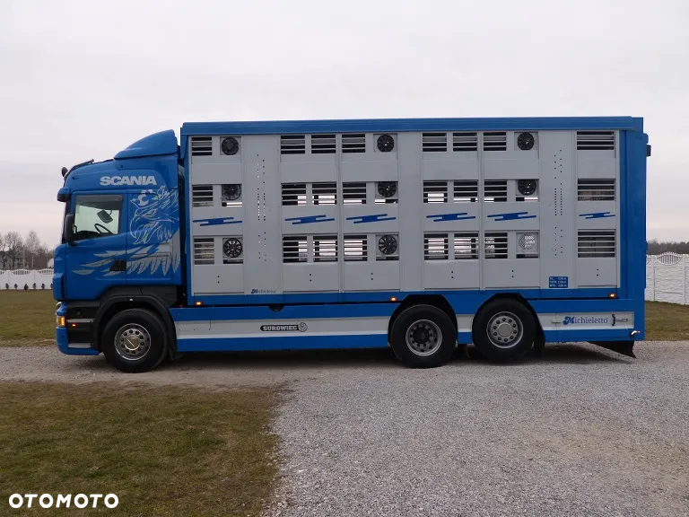 Scania R420 DO ŻYWCA / ZWIERZĄT / BYDŁA TRZODY CHLEWNEJ/ 3 POKŁADY / WAGA EL. / EURO 5 / OŚ SKRĘTNA / - 3