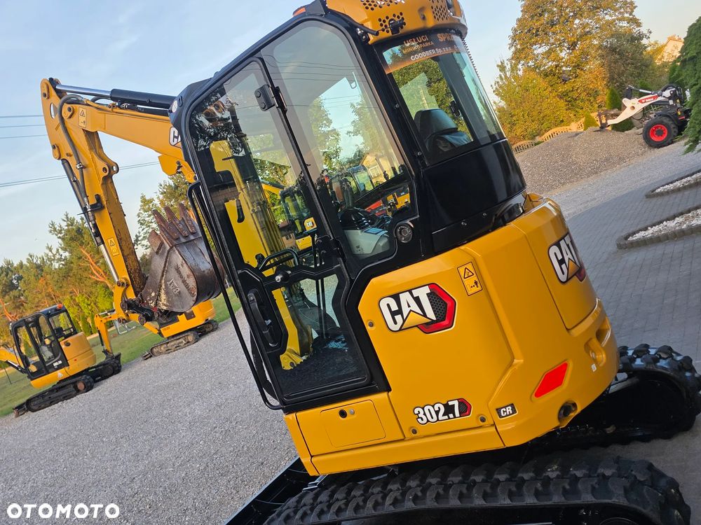 Caterpillar CAT 302.7 CR mini koparka szybkozłącze 3 łyżki piękna serwisowana 1 wł JCB sprowadzona w oryginale - 8