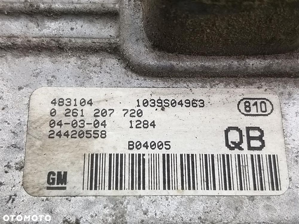 Komputer sterownik silnika Opel Corsa C 2000-2006 1,0 B 24420558QB ORYGINAŁ - 1