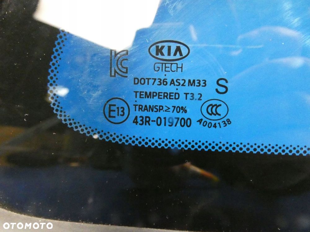 KIA OPTIMA IV JF 2015- KOMBI SZYBA KAROSERYJNA PRAWY TYŁ - 3