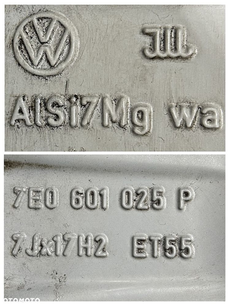 Oryginalne koła zimowe FELGI 17 VW T6 T6.1 T5 MULTIVAN 5x120 Dunlop 235/55R17 jak NOWE - 8