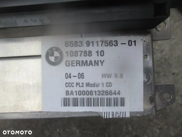 BMW E87 E90 E91 E92 E93 Czytnik nawigacji RADIO CCC 9117563 - 2