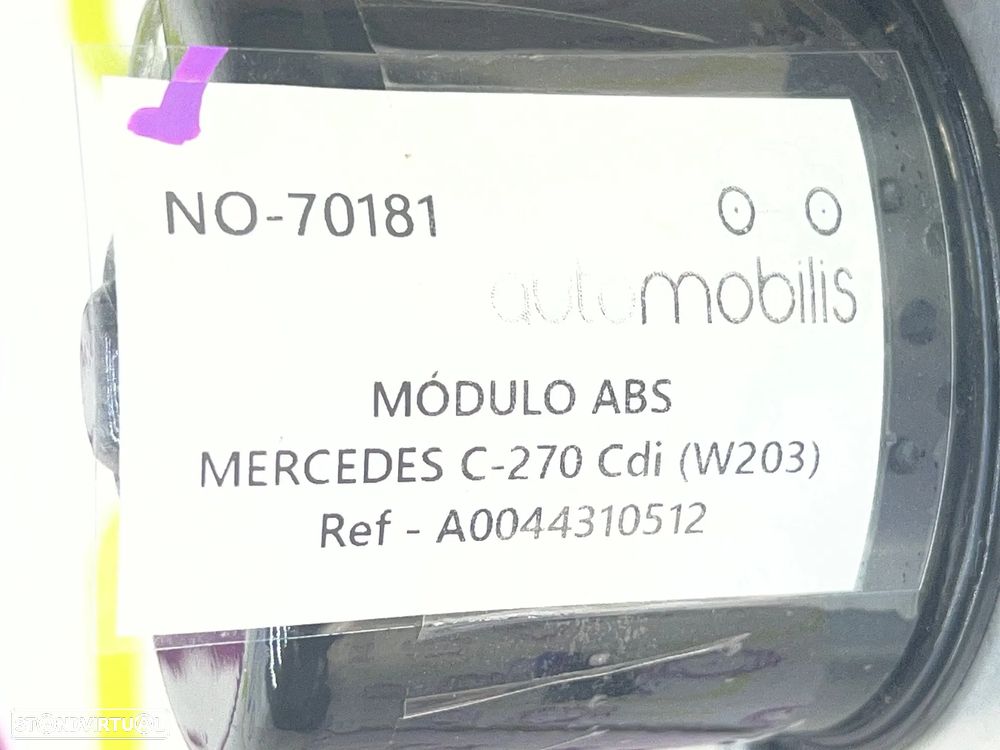 Módulo ABS MERCEDES-BENZ C-CLASS (W203) C 270 CDI Ref.  A0044310512 - NO. 70181 - 6