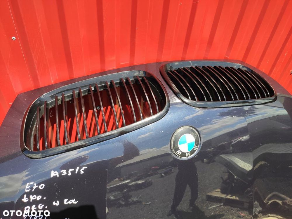 BMW X5 E70 PRZED LIFT MASKA MONACOBLAU A35/5 W KOLOR ORYGINAŁ ŁADNA - 10