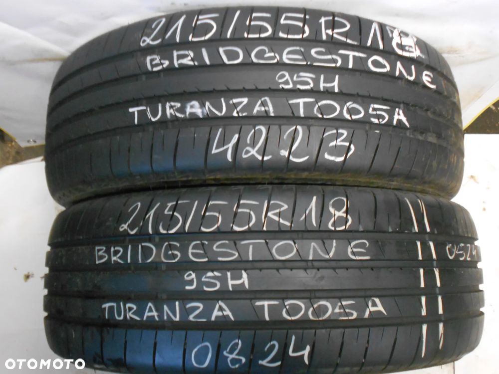 OPONY 215/55R18 BRIDGESTONE TURANZA T005 A DOT  0824 /  4223  7.3MM - 1