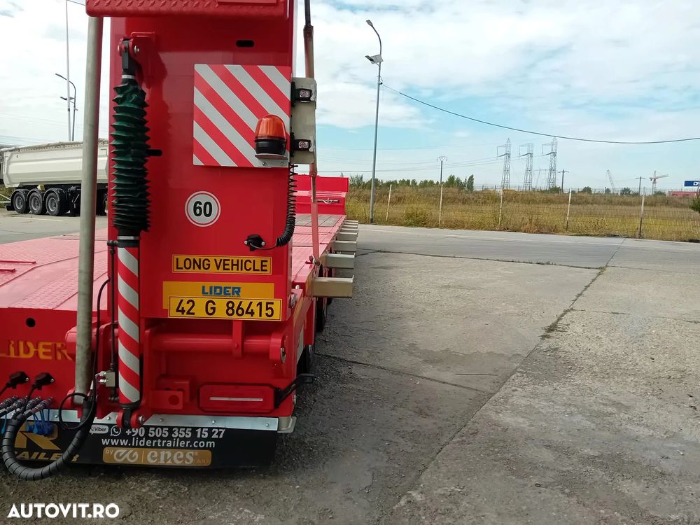 Lider TRAILER/LOW LOADER 3 AXE/3 AXELS, NOU/NEW TOP !!! - 20