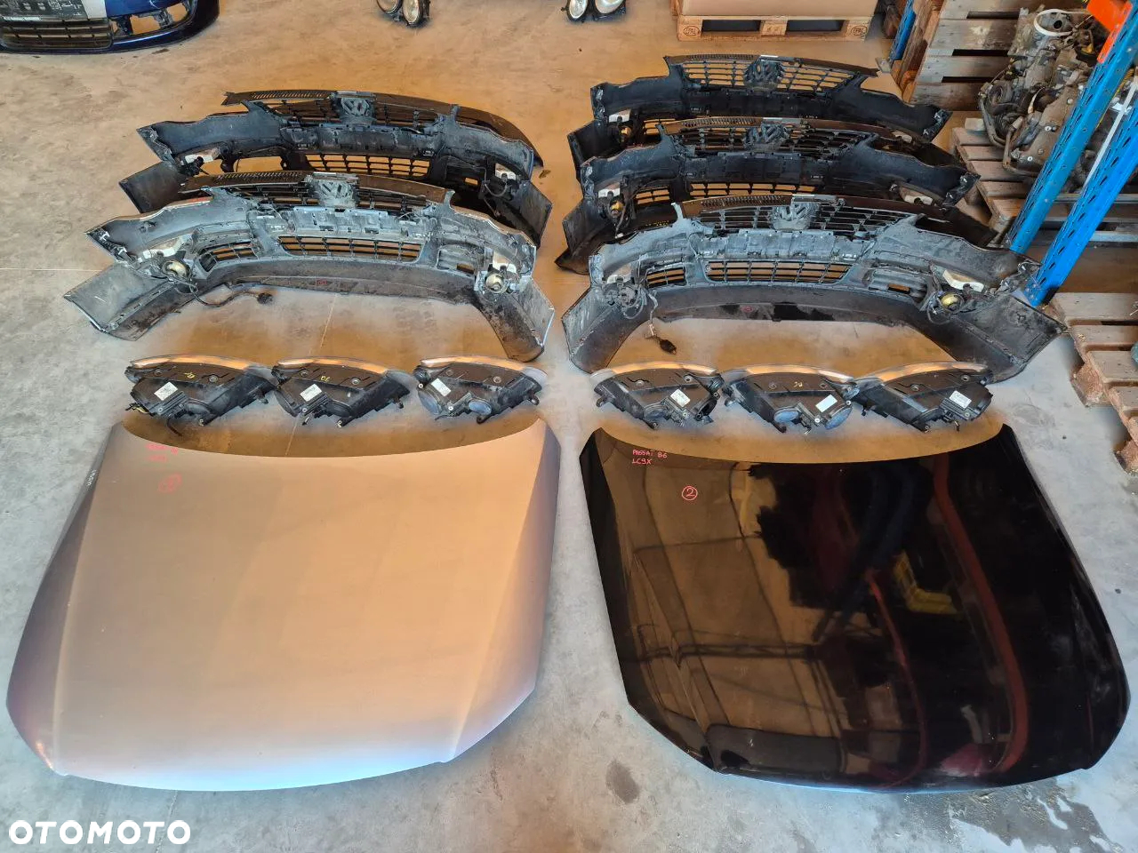 PASSAT B6 ZDERZAK LAMPA MASKA DOKŁADKA REFLEKTOR LC9X LB5M - 14
