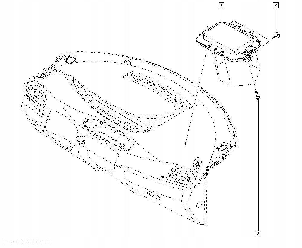 PODUSZKA AIR BAG PASAŻERA RENAULT SCENIC III 985259927R - 9