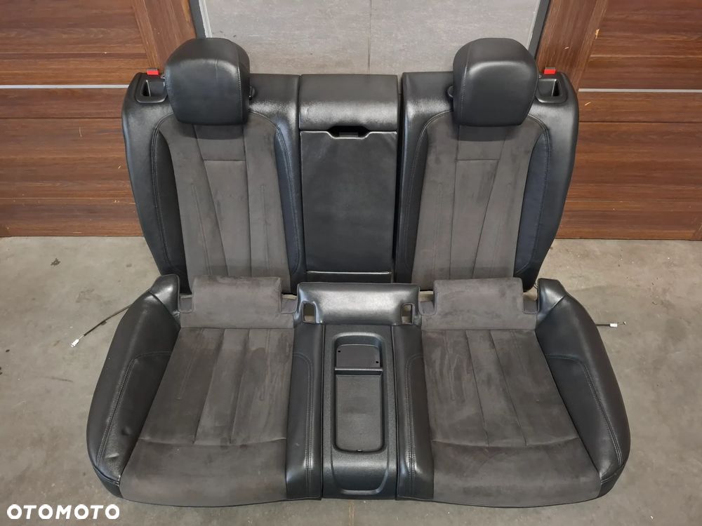 Fotele kanapa tył Audi A5 coupe rok 2017 8W alcantara + skóra czarna - 1