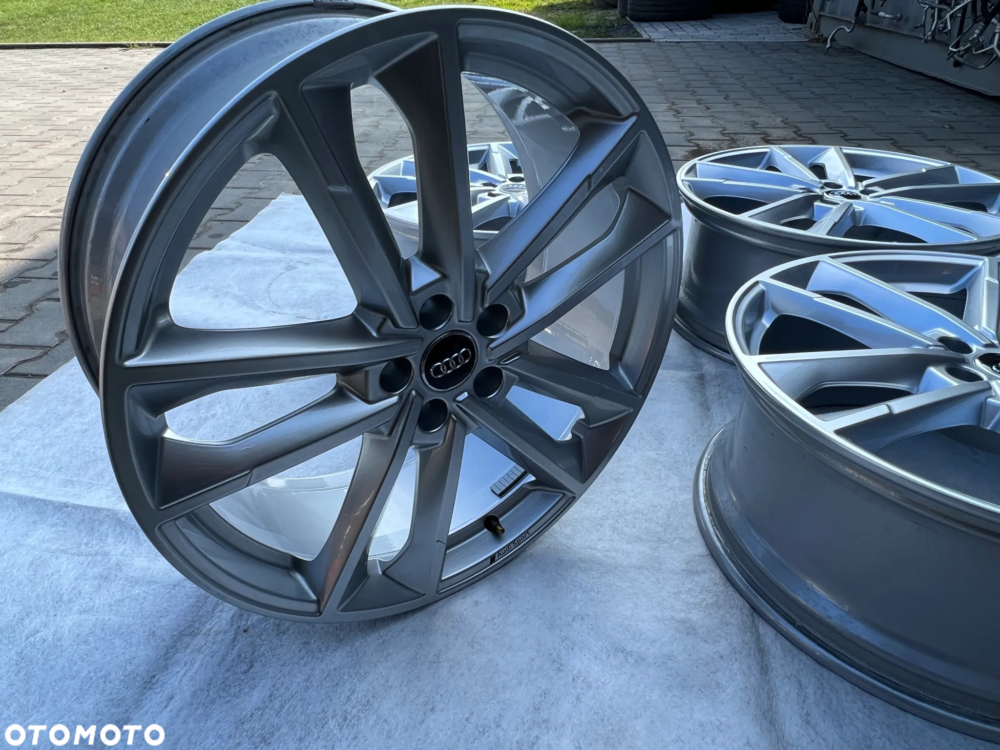 ORYGINALNE FELGI AUDI A6 C8 C7 4K0 21'' SREBRNE IDEALNE - 9