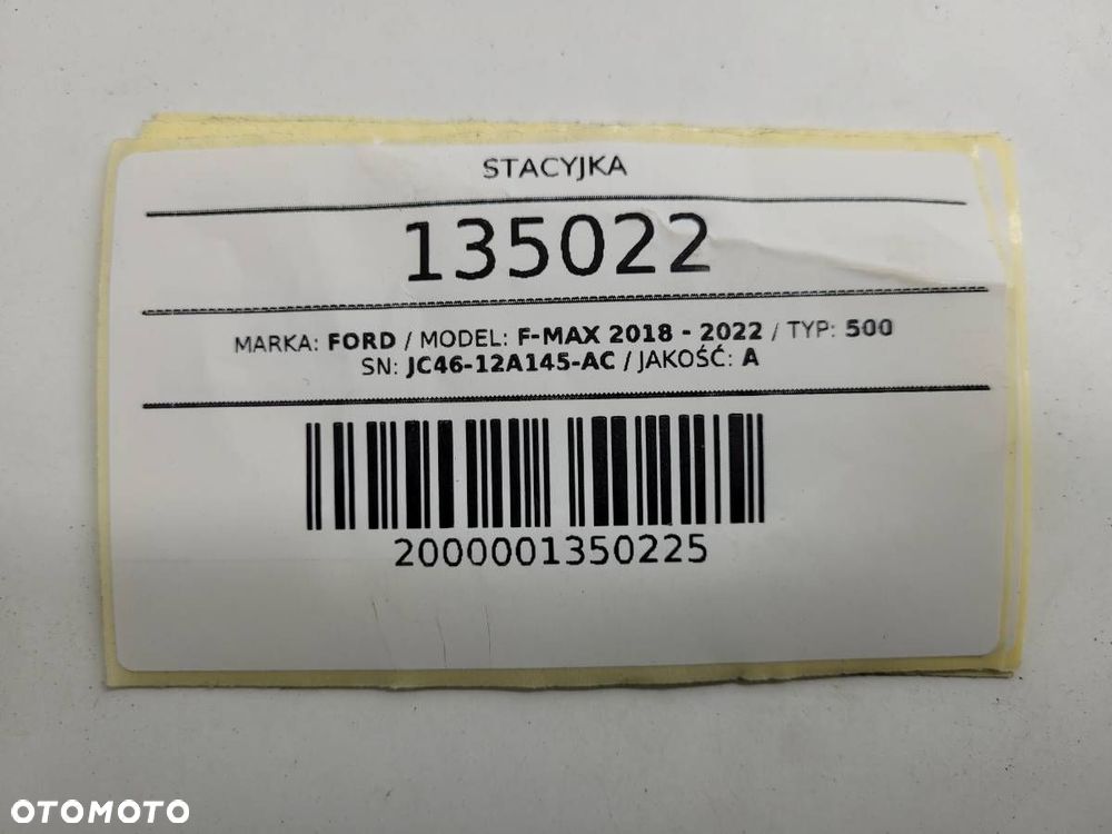 STACYJKA KLUCZYK F-MAX 500 JC46-12A145-AC AB39-22053-AC AB39-16K601-AC - 16