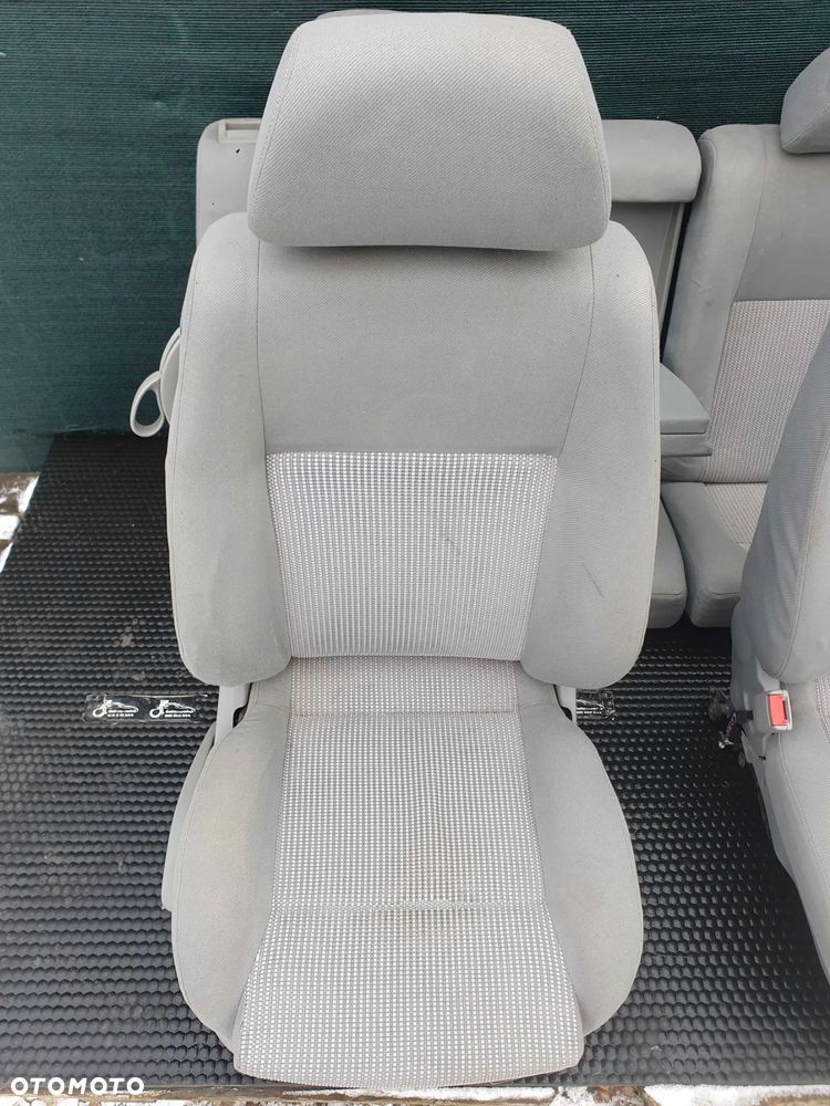 Fotele Fotel Kanapa Welur Jasne Siwe Podlokietnik VW Golf IV 4 3 drzwi komplet - 15
