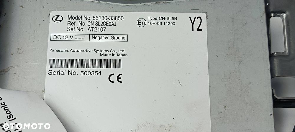 RADIO RADIOODTWARZACZ LEXUS ES300H 86130-33850 - 5