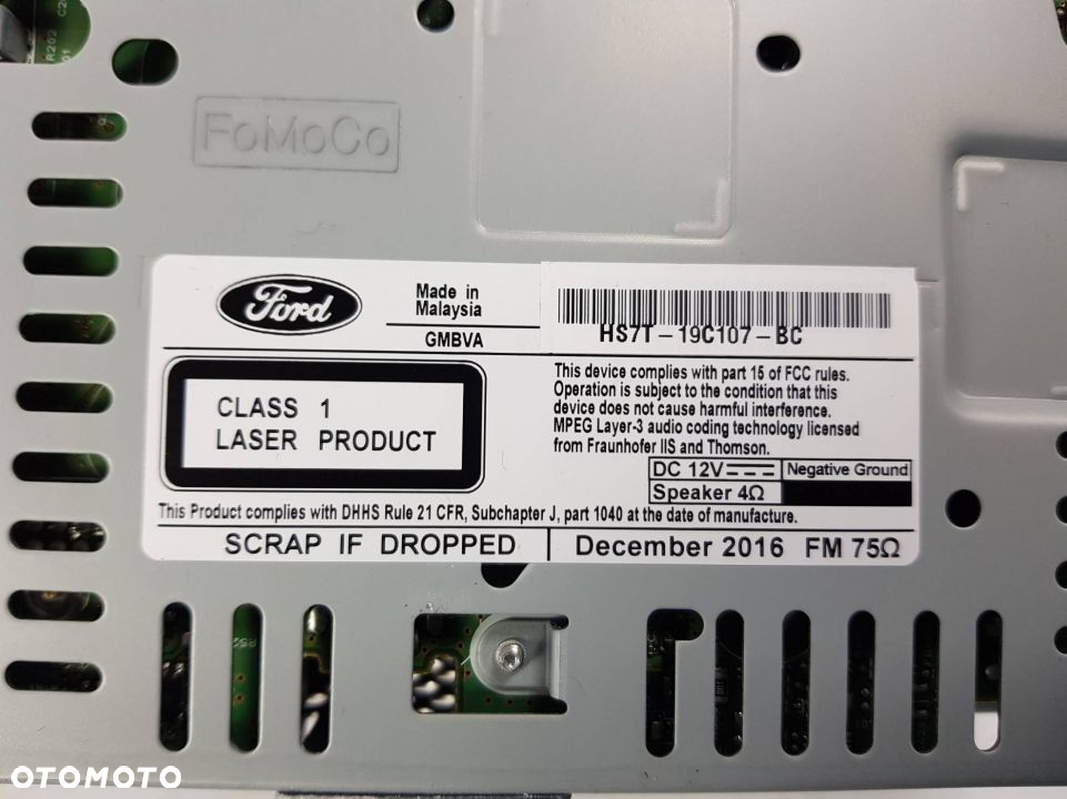 RADIO HS7T-19C107-BC FORD MONDEO MK5 TITANIUM - 3