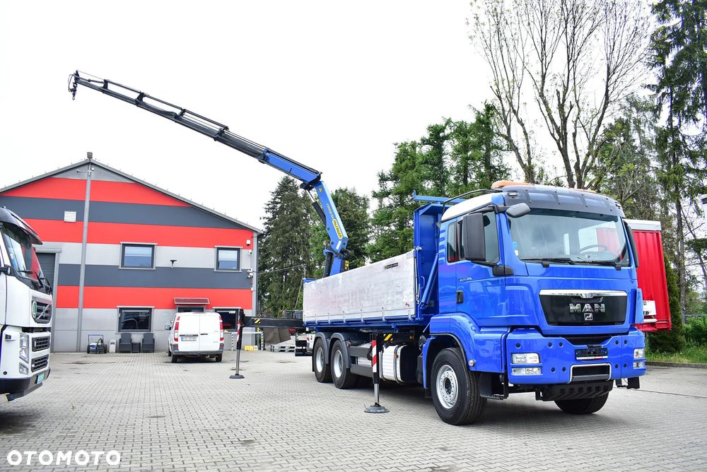 MAN TGS 33.480 6x4 BL Wywrotka 6.70m. + Palfinger PK 23002 SH / 5 i 6 Funkcja/ Rotator/  Retarder/ Pilot/ Kipper/ Kiper/ Crane/ HDS/ Kran/żuraw/ Manipulator / Sprowadzony ! - 8