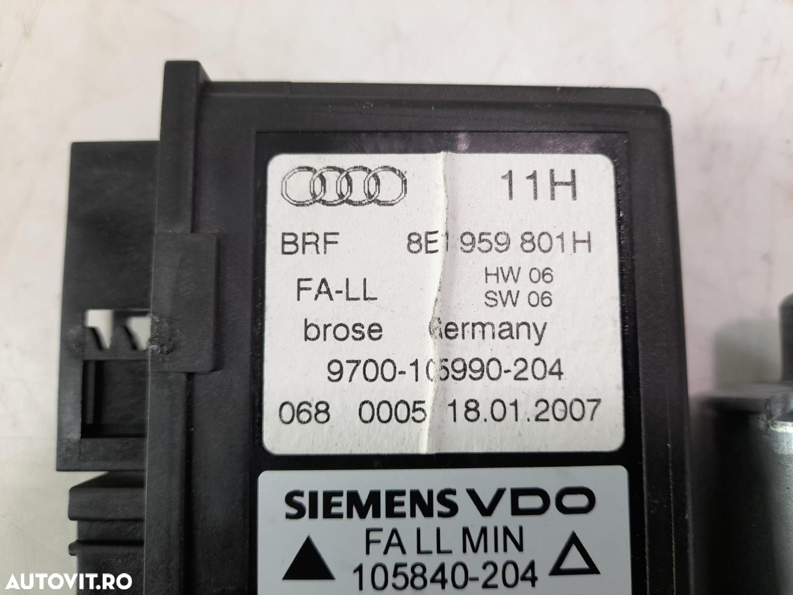 Motoras macara stanga fata 8e1959801h Audi A4 B7 [2004 - 2008] 1.9 td - 2
