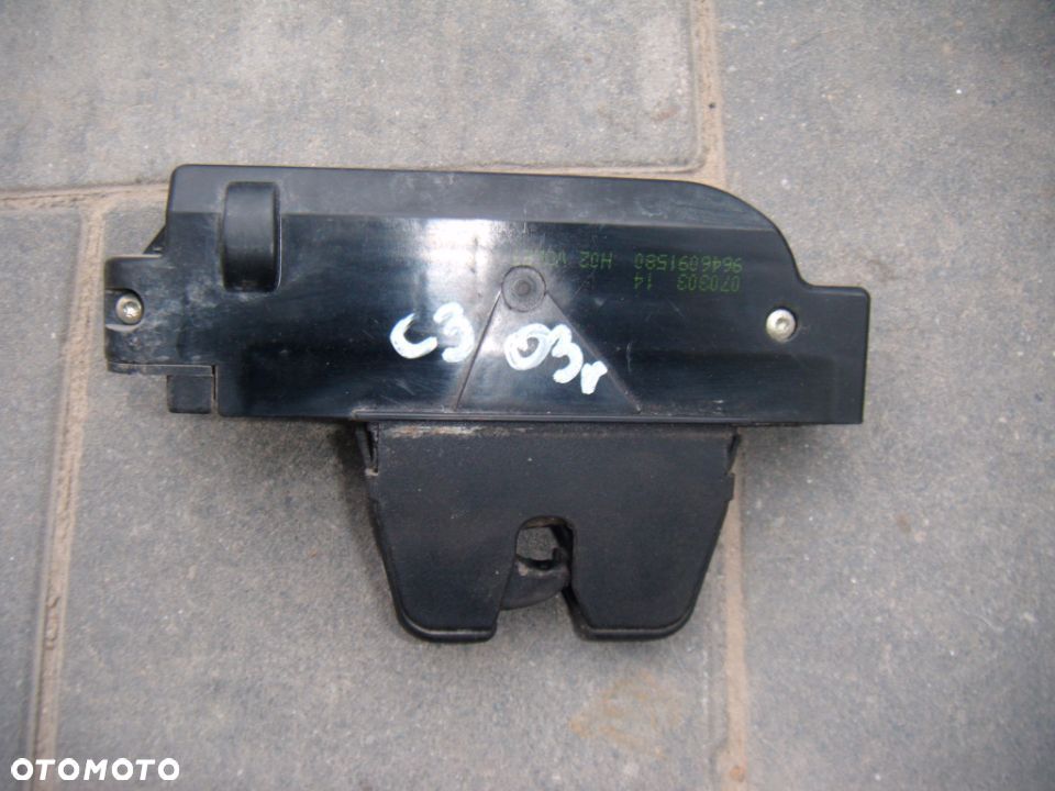 citroen c3 03r zamek klapy tył 9646091580 - 1