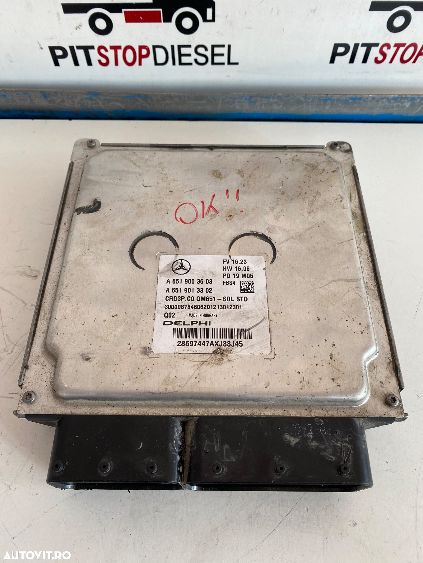 Calculator ECU A6519003603 A6519013302 Mercedes Sprinter 907 2018 2019 2020 - 2