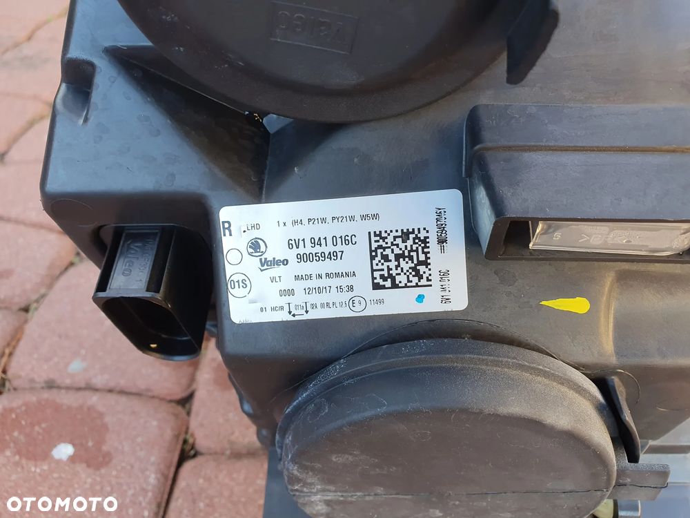 SKODA FABIA III Lampa prawy przód przednia prawa 6V1941016C - 5