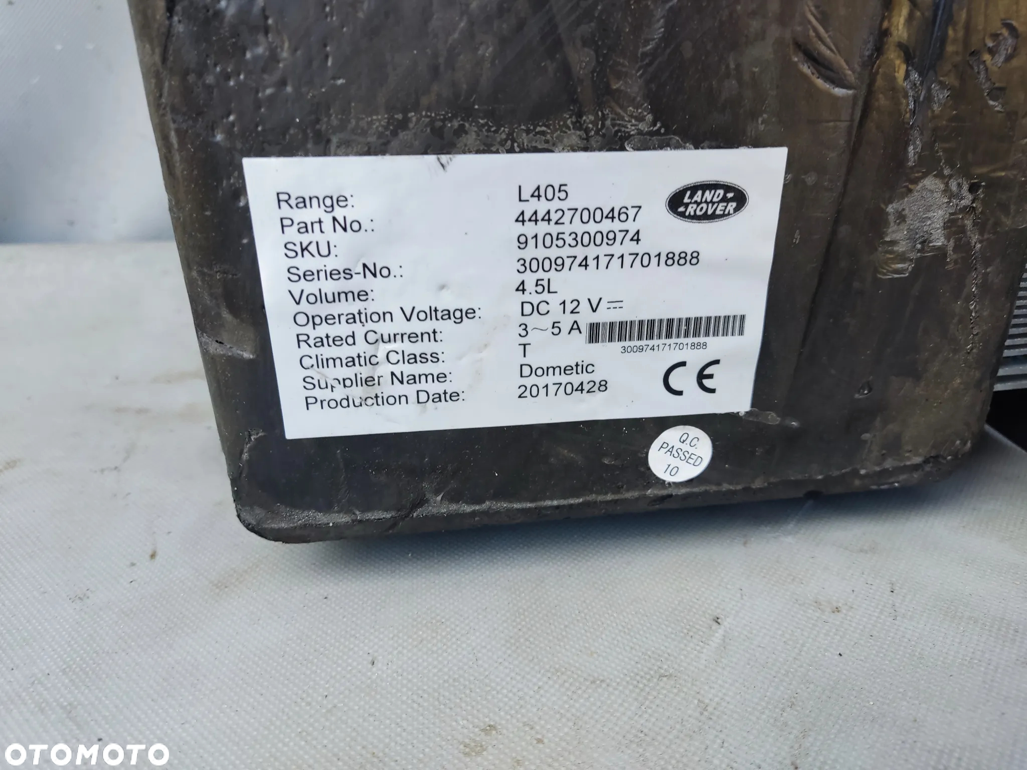 LODÓWKA TUNELU PODŁOKIETNIKA RANGE ROVER SPORT II L494 VOGUE L405 4442700467 - 4